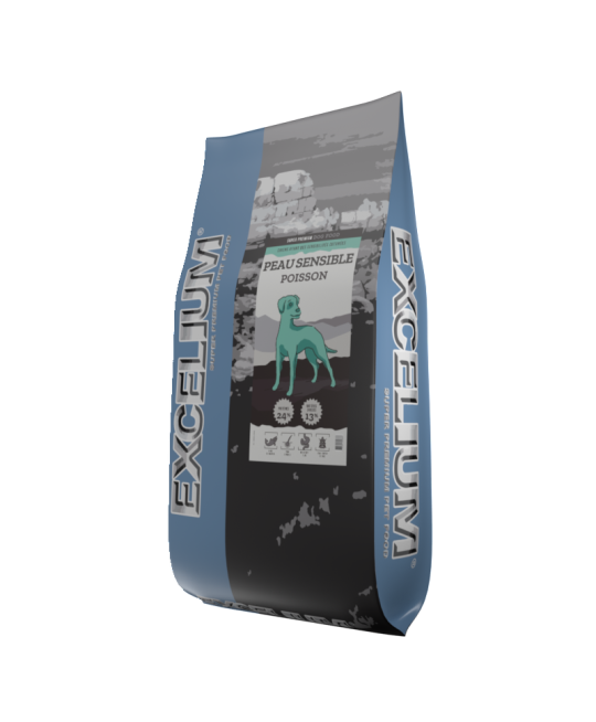 Excelium chien peau sensible poisson - 14kg Excelium chien peau sensible poisson - 14kg