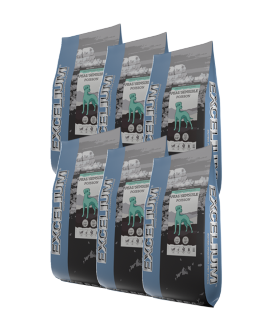 Excelium chien peau sensible poisson - 3kg